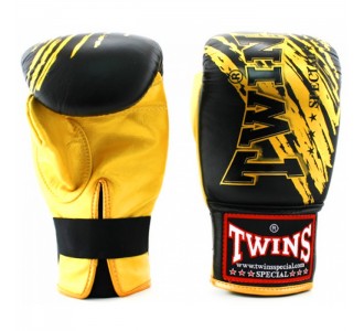 Тренировочные снарядные перчатки Twins Special (TBGL-1F-TW2 black/gold)